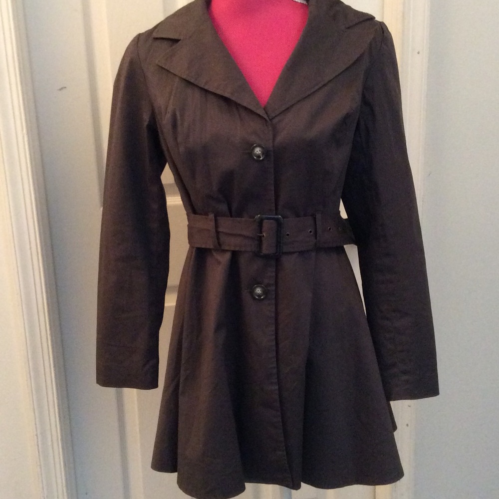 Cynthia Rowley brown trench coat